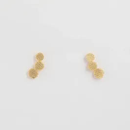 BRINCO EAR CUFF 3 BOLAS TRABALHADA