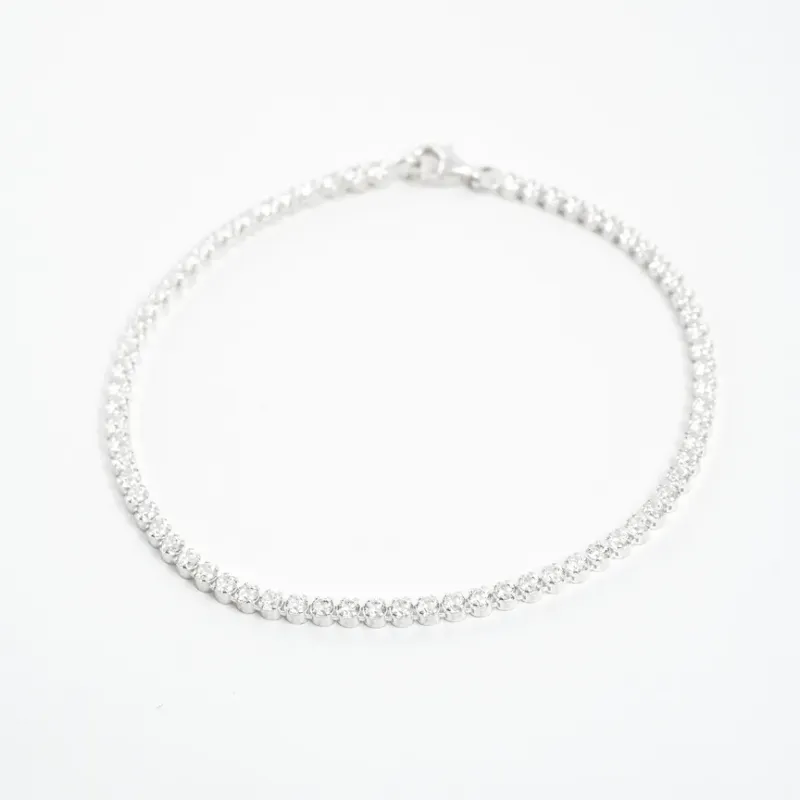 PULSEIRA RIVIERA REDONDA COM ZIRCONIA 2MM