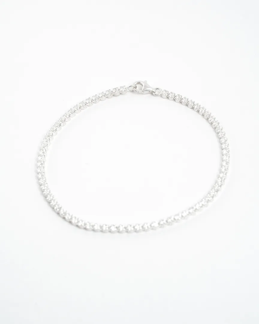 PULSEIRA RIVIERA REDONDA COM ZIRCONIA 2MM