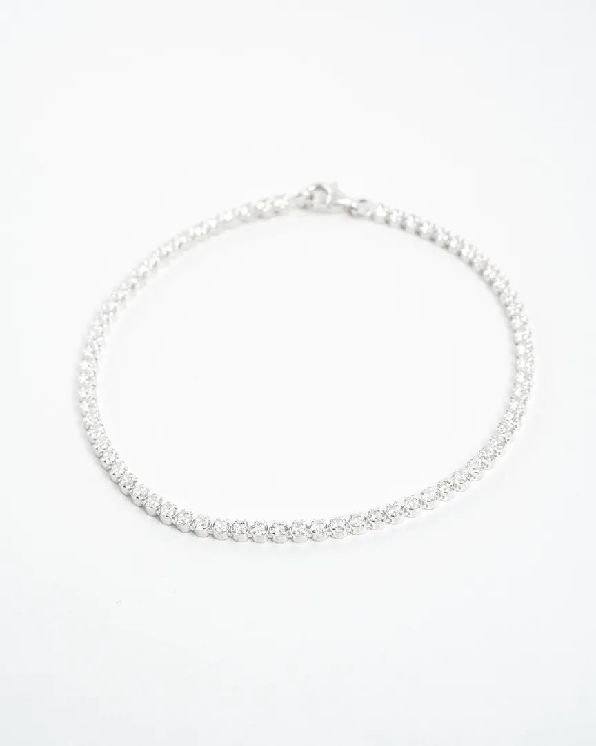 PULSEIRA RIVIERA REDONDA COM ZIRCONIA 2MM